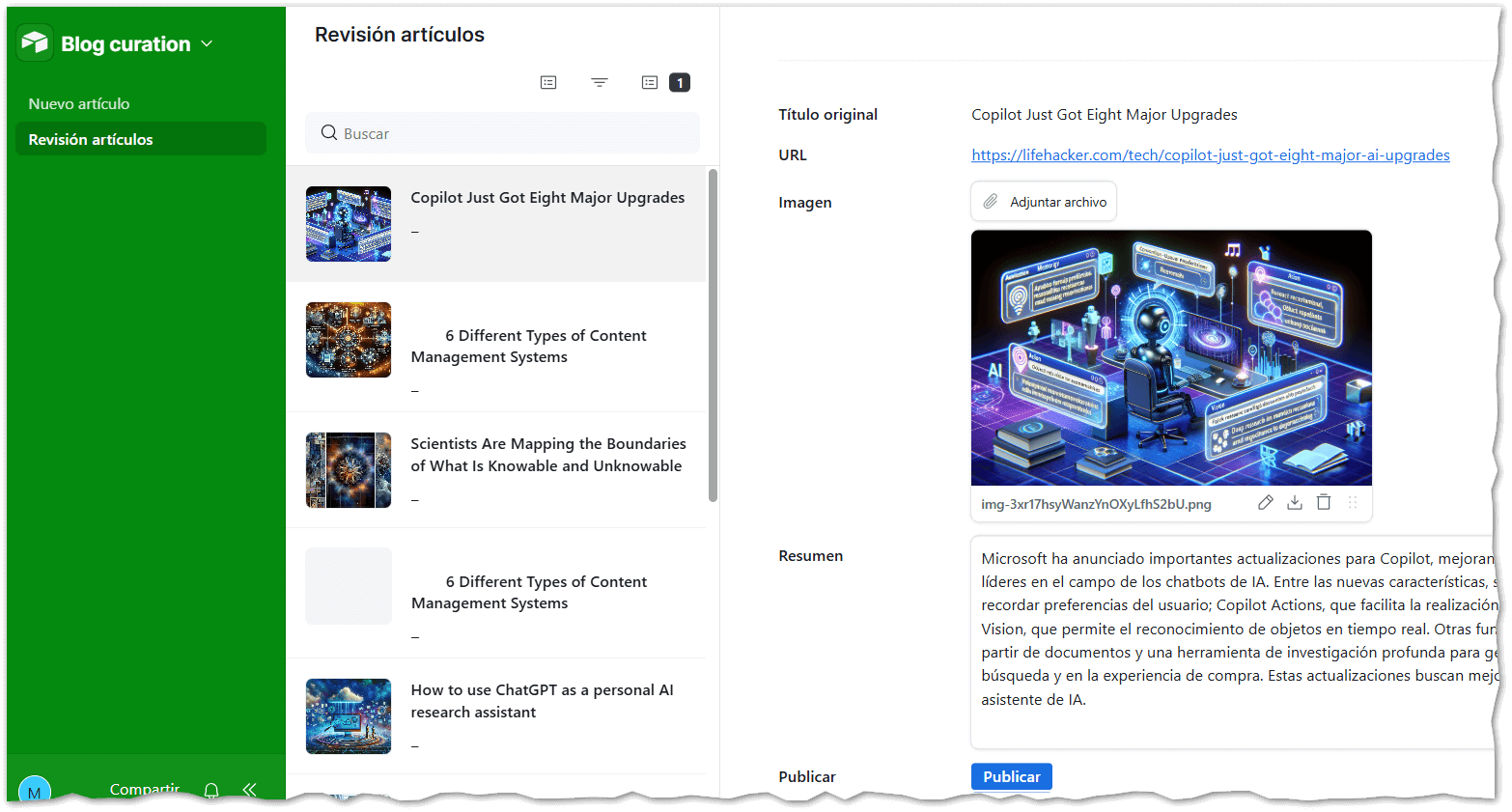 Schermata di Airtable